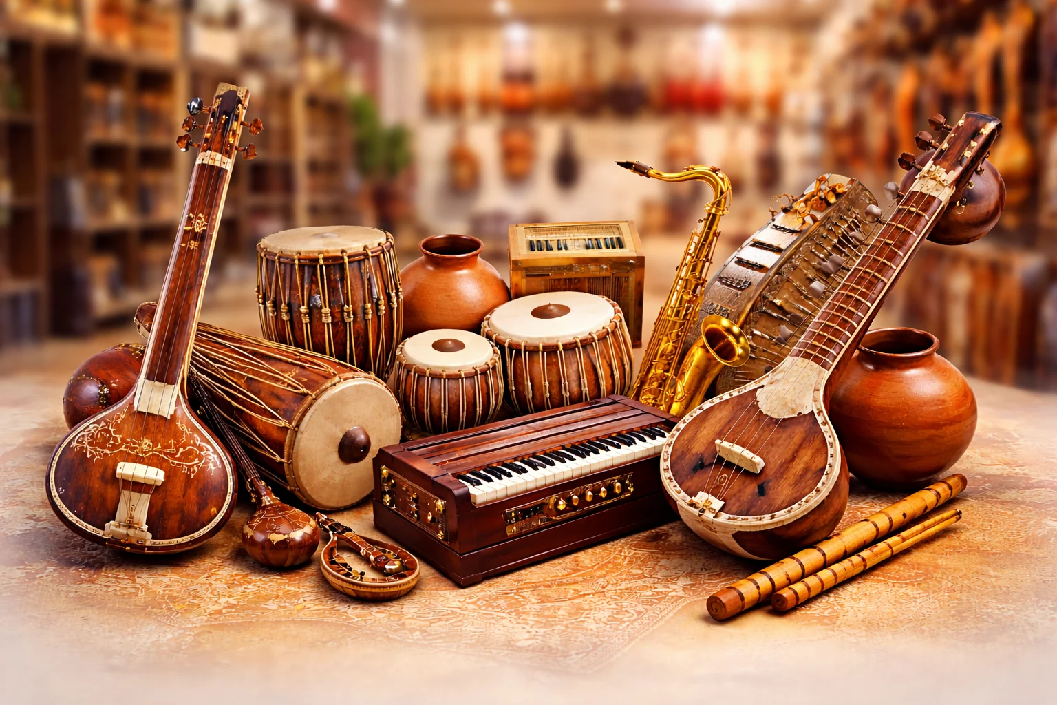 Aruna Musicals store interior